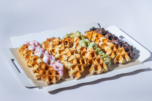 MINI GOFRES – 40 uds. | Bandeja dulce para picoteos y desayunos en Zaragoza