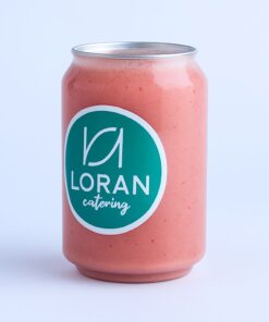 SMOOTHIE DE FRESA Y PLÁTANO 25 cl. | Bebida natural y refrescante para eventos en Zaragoza