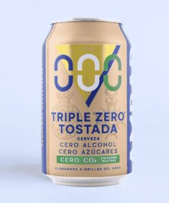 LATA AMBAR TRIPLE ZERO 330 cl. | Cerveza sin alcohol, sin azúcar y sin calorías para eventos en Zaragoza