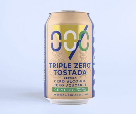 LATA AMBAR TRIPLE ZERO 330 cl. | Cerveza sin alcohol, sin azúcar y sin calorías para eventos en Zaragoza