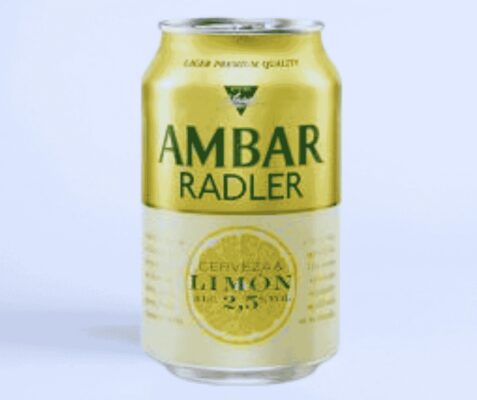 LATA AMBAR RADLER 330 cl. | Cerveza con limón para eventos en Zaragoza